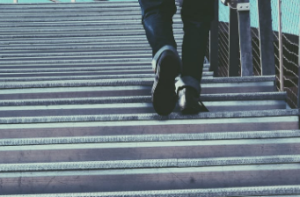 2019-06-16 09_34_09-Man Walking on Gray Stairs · Free Stock Photo
