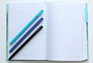 2020-04-05 23_03_36-Opened Notebook With Three Assorted-color Pens · Free Stock Photo