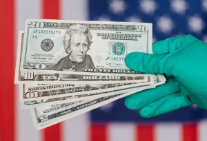 2020-07-05 19_32_11-Banknotes of American dollars in hand against flag · Free Stock Photo